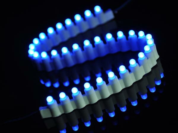Светодиодная лента LED CRYSTALIGHT FS MACHINE-GUN "пулеметная", синяя, 350 мм, 33 диода, вертикальная, IP65