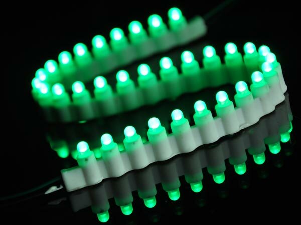 Светодиодная лента LED CRYSTALIGHT FS MACHINE-GUN "пулеметная", зеленая, 350 мм, 33 диода, вертикальная, IP65