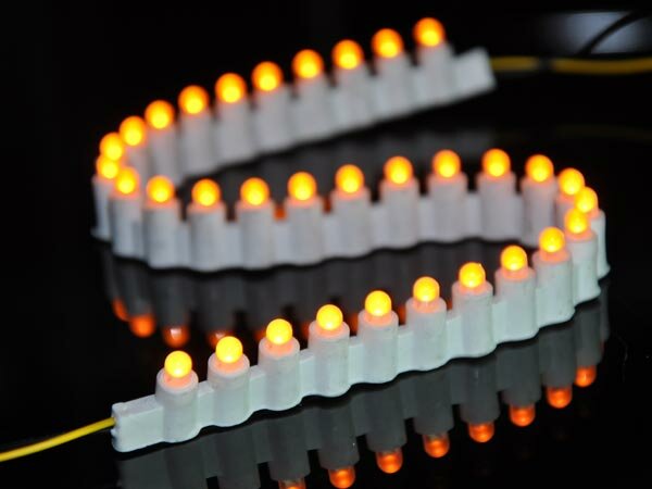 Светодиодная лента LED CRYSTALIGHT FS MACHINE-GUN "пулеметная", желтая, 350 мм, 33 диода, вертикальная, IP65